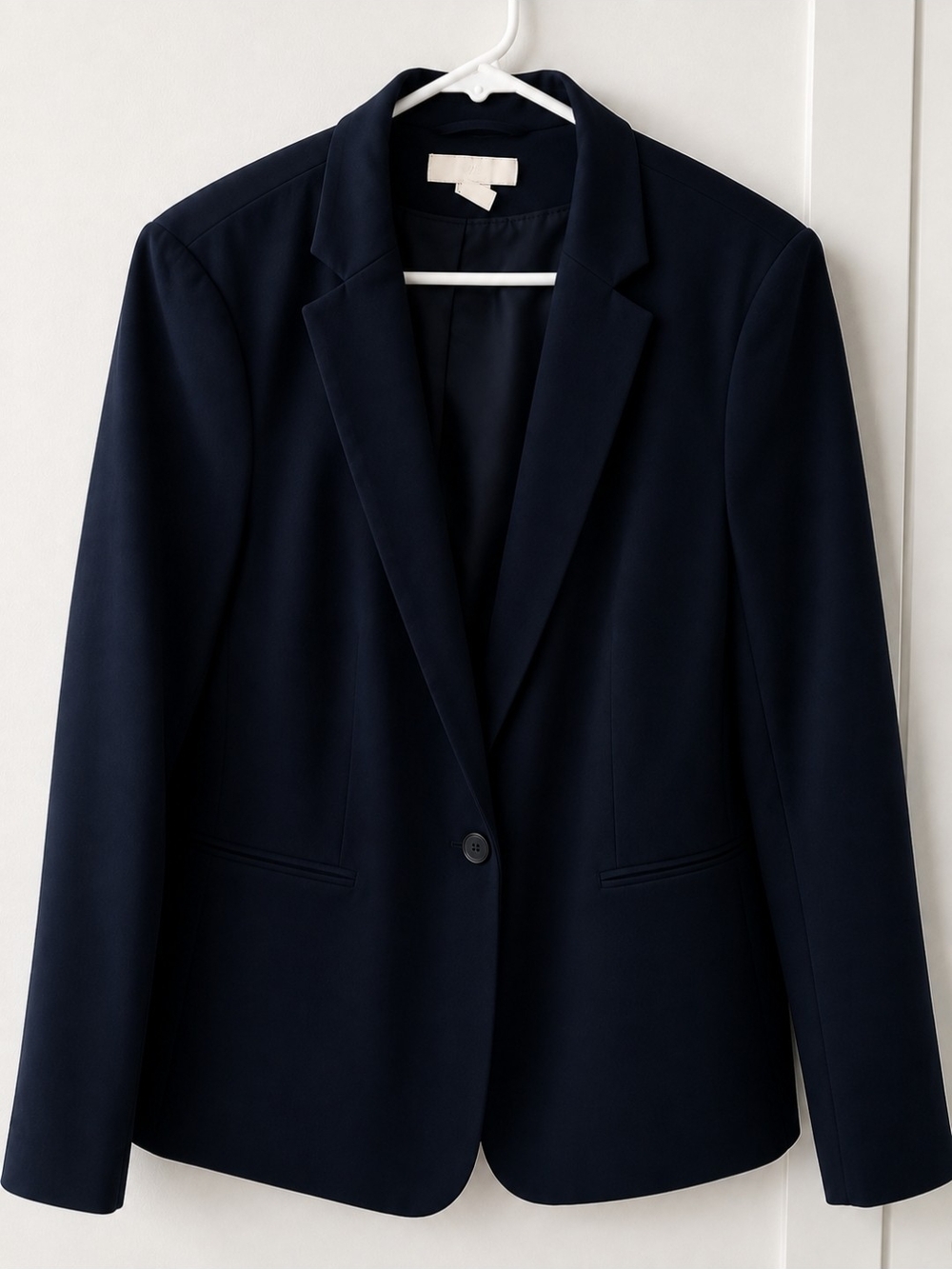Women's H&M Navy Single-Button Blazer XL